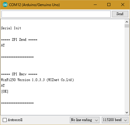 Open Serial Monitor (Ctrl+Shift+M)